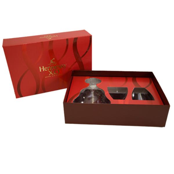 Cheap Set Of XO Box Red Matte Drawer-Shaped Box Design Rigid Paper Box Spot UV for sale