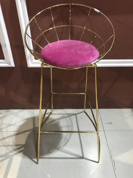 Cheap Genuine Material 78cm 94cm Wrought Iron Counter Stools for sale