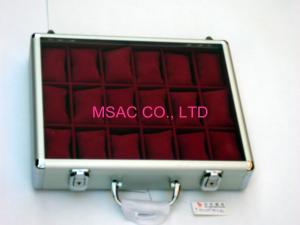 MS-WT-08 Aluminum Watch Case / Acrylic Watch Case Transparent Color For Display