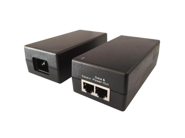 Cheap PSE65W Gigabit 65W IEEE802.3af/at Compliant POE Injector for sale