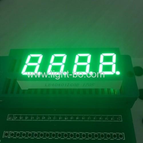 Four Digit 7 segment Numeric LED Display 0.4 inch pure green for temperature