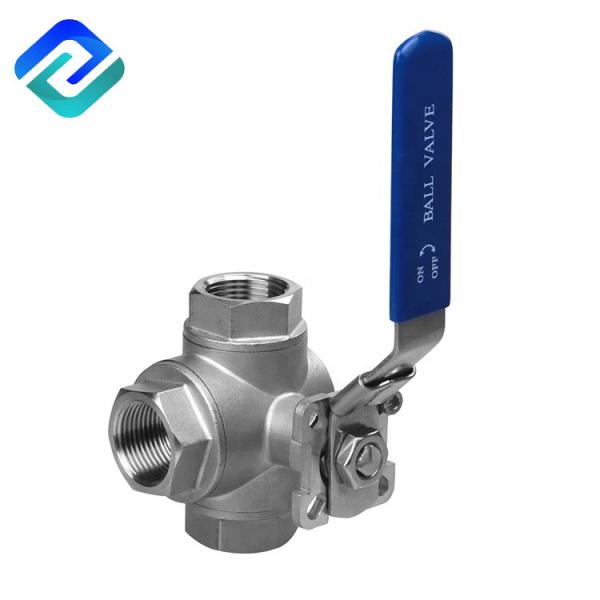 Cheap Control Check 316L SS Three Way Ball Valve Manual 3 Way Stainless Steel Ball Valve for sale
