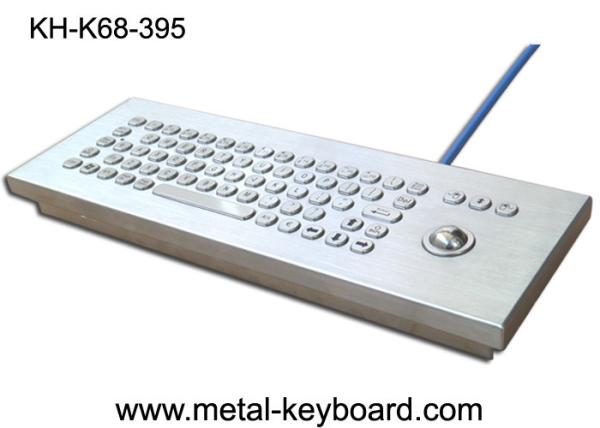 Cheap IP65 Industrial Metal Rugged Keyboard with trackball , Desktop computer keyboard for sale