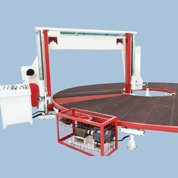 Cheap Horizontal Circular / Rotary Sponge Cutting Machine , Foam Block Cutting Machine for sale