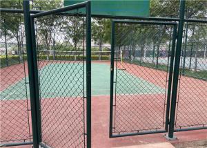 China Galvanized Temporary Chain Link Fencing Cyclone / Diamond Mesh 4.0mm For Garden on sale