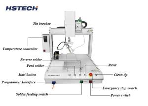 China High-Precision 4-Axis Robotic Soldering with Adjustable Solder Paste Dispensing For PCB Assembly on sale