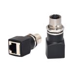 Best Customized Waterproof A Code Color 4 Pin Male Female M12 To RJ45 Adapter Ethernet For Connector wholesale