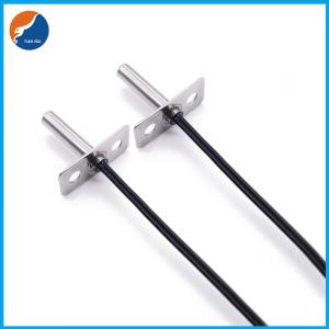 China 10K 3950 NTC Temperature Sensors 5mm Probe Diameter with Flange on sale