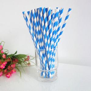 Best Bright Blue Drinking paper straws Manufactory wholesale