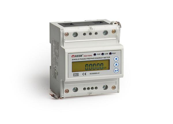 Cheap Din Rail Digital Prepaid Electricity Meter Single Phase MODBUS For Ami System for sale