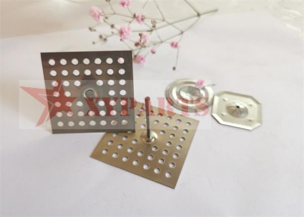 Cheap 40mm Perforated Base Install Pins With Ashesive Application for sale