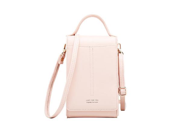 Cheap Long Paragraph Slung Pu Leather Bag , Multi Functional Mobile Phone Purse for sale