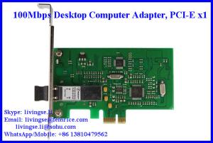 100Mbps PCI-E x1 Desktop Computer Fiber Optic Network Adapter, LC Fiber, FM100FX-LC