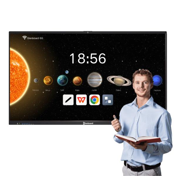 Cheap Teaching Software Android 14 System Pen Finger Touch Interactive Smart Board for sale
