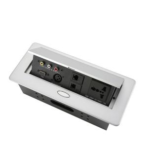 Best Customize Desktop Pop Conference Table Socket Telephone Audio Terminal Box wholesale