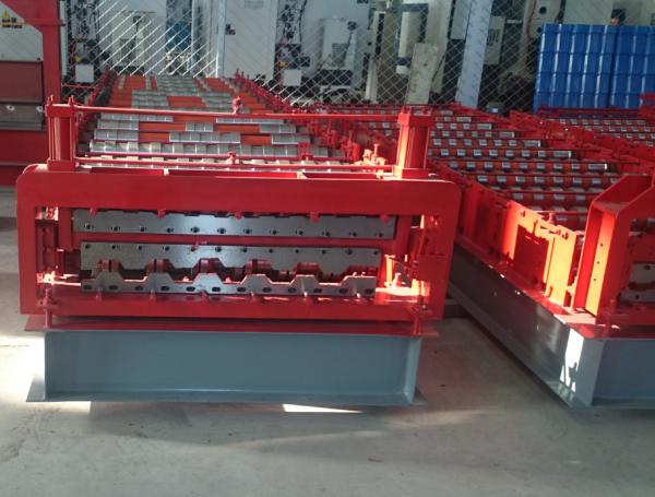 Cheap Building Material Double Layer Roof Sheet Making Machine , Guardrail Roll Forming Machine for sale