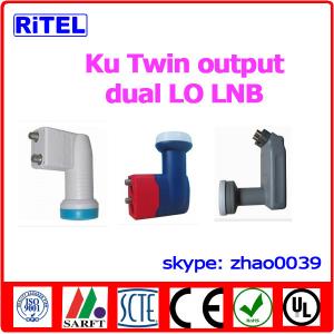 Ku-band 2-port output LNBF, single LO and dual LO available