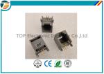 RJ45 Terminal Block Connectors 6P4C Gray with filter 1x1 Port