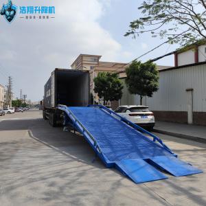 Loading And Unloading Portable Dock Ramp Blue 10-Meter With 12-Ton Capacity For Efficient Heavy Loading