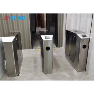 Best Auto Flap Barrier Gate RFID Card Reader Fingerprint Turnstile For Access Control System wholesale