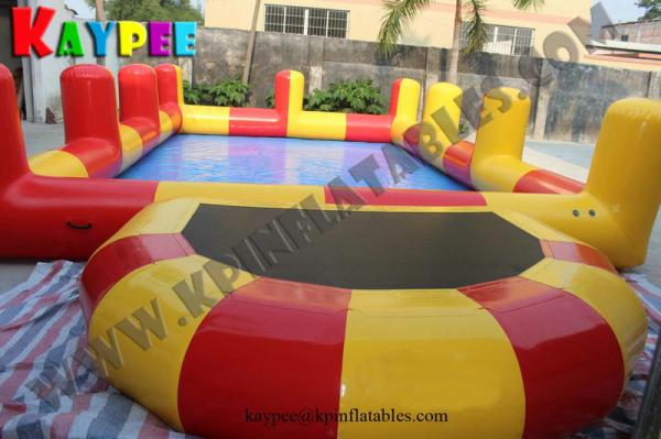 Cheap Inflatable pillar pool with water ball,inflatable pool with bubble ball for sale