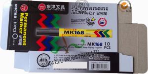 China Simple Design Officepackaging Paper Box For Permanent Marker Pens Matt Finishing on sale
