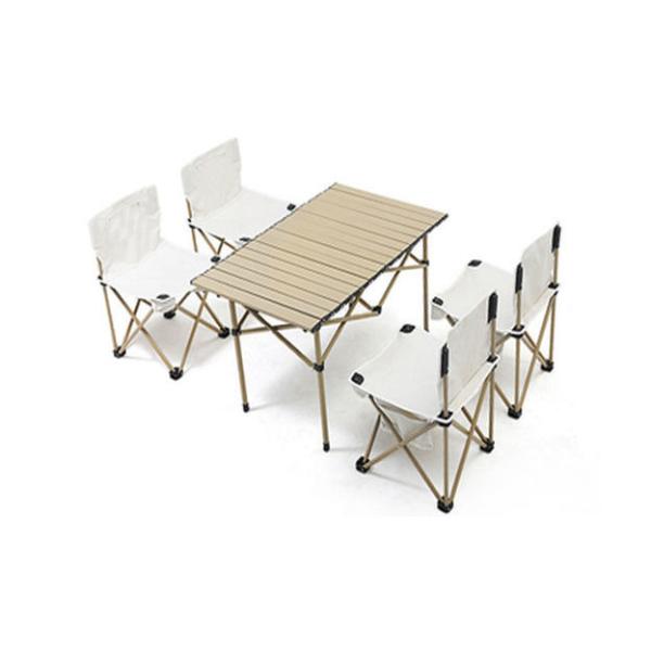Cheap Custom Logo Picnic Collapsible Folding Camping Table Chair Set For Outdoor Activity for sale