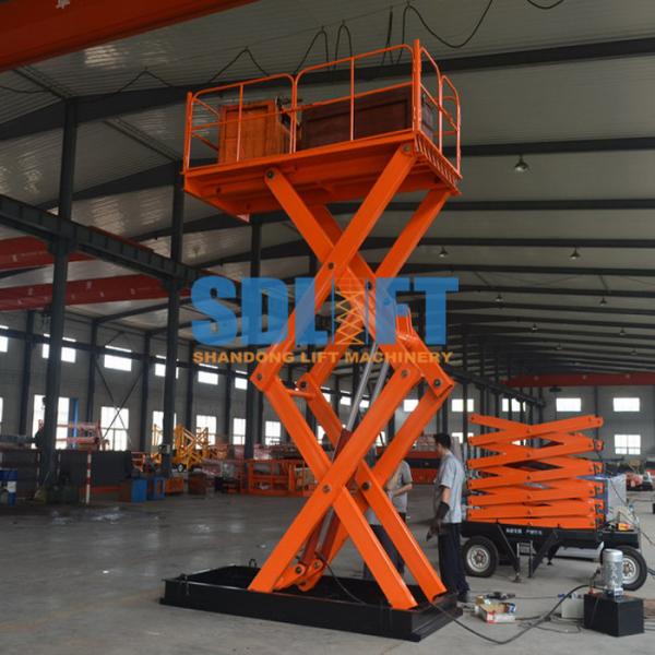 Cheap 2t 3m Self Leveling Scissor Lift Hydraulic Material Handling for sale