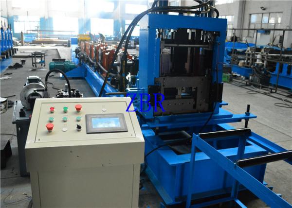 Cheap Galvanized Steel C Shape Purlin Roll Forming Machine PLC Computer Control With Inverter for sale