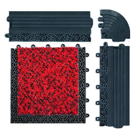 Cheap Commercial Interlocking Floor Mat Modular Drainage Mats 20*20 for sale