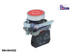 Flat Red Push Button Starter Switch / Illuminated Push Switch As Warning Signals