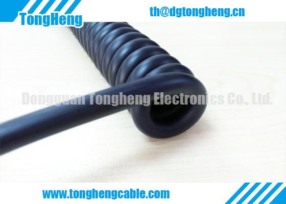 Cheap 15V Low Voltage User Convenient Monitor TPU Coiled Cable for sale