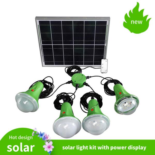 Cheap Portable Remote Controller Led Solar Power System 435lum Dimmable for sale
