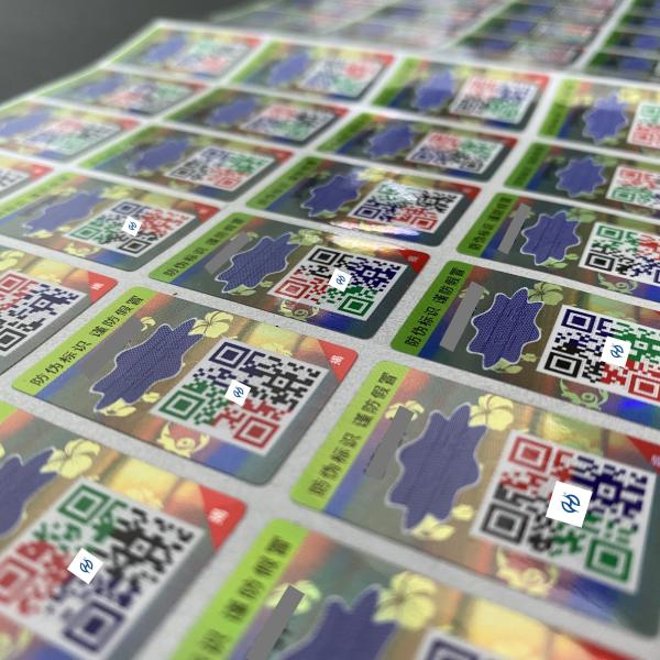 Cheap Customized Holographic Security Stickers Offset Printing For Customized Protection for sale