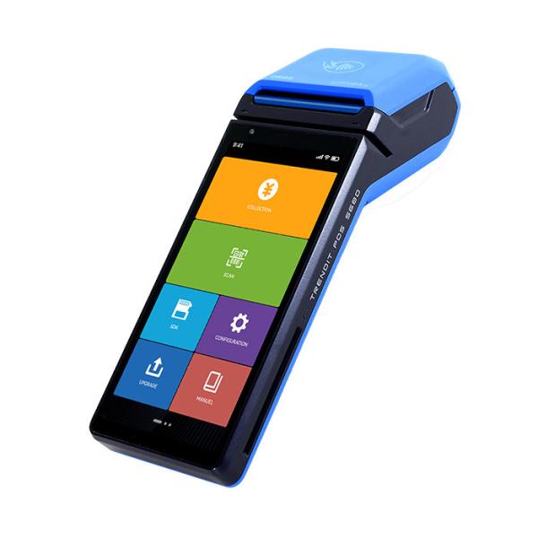 Cheap 6 Inch Screen Wireless POS Terminal Mini Android POS For Visa Card Machine for sale