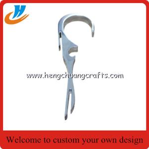 China Zinc alloy die casting metal opener,bottle opener custom with silver plated on sale