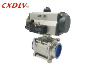 Best Rotary Actuated Industrial Pneumatic Valves 1000WOG Stainless Steel Ball Valve wholesale