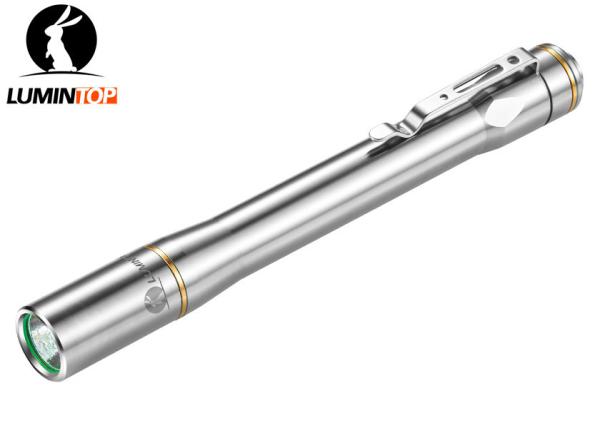 Cheap Lumintop Iyp365 Ti Cree LED Flashlight With Stainless Steel Clip Pen Size for sale