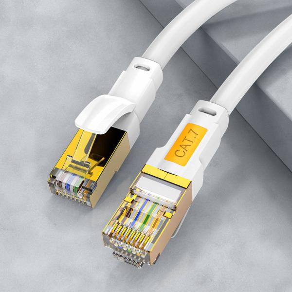 Cheap 10Gbps Shielded Cat7 Patch Cord 600MHz High Speed Multipurpose for sale