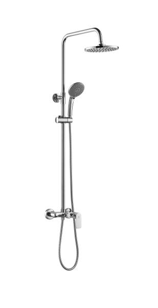 Cheap Adjustable Slide Brass Shower Column Set Triple Function 35mm Cartridge Chrome for sale