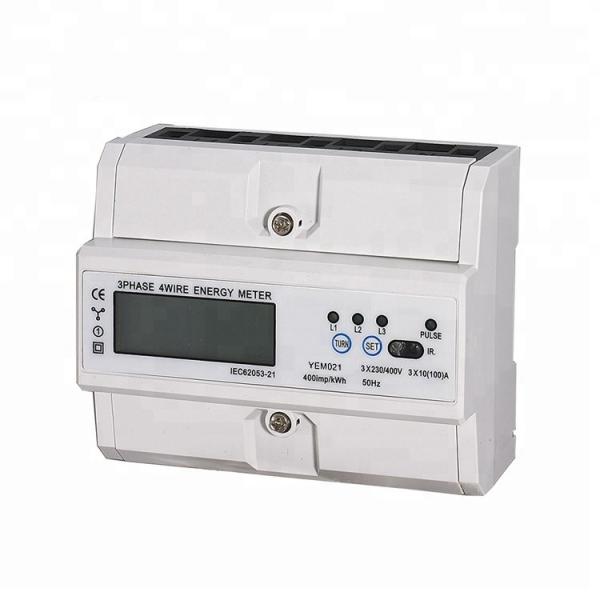 Cheap Din Rail Three Phase Modbus Digital Kwh Meter Smart Electric Meters With RS485 for sale