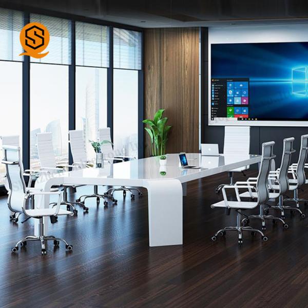 Cheap Artificial Stone Solid Surface Conference Table With Seamless Joint for sale