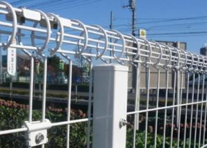 China Ornamental Double Loop Roll Top Fencing Pvc Powder Coated 2.0m Height on sale