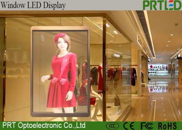 Cheap P3.91-7.81 Transparent LED Display Panel for indoor shop window advertising for sale