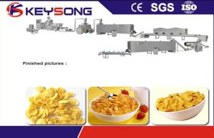 China Twin Screw Extruder Corn Flakes Making Machine , Corn Flakes Processing Line Machine on sale