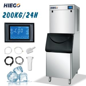 Best 200kg/24H Commercial Ice Cube Maker Ice Maker Machine Automatic Ice Machines for Hotel Use wholesale