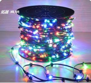 China 100m led string lights outdoor crystal clip copper fairy lights 666 led 12v rgb xmas light on sale