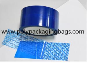 Best Blue PET Tamper Evident Security Tape For Carton Sealing wholesale