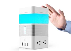 China Qi Universal Wireless Charger Touch Lamp Bluetooth Speaker Gesture Sensing Lamp on sale