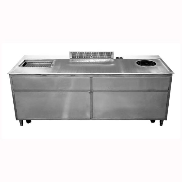Cheap hree-in-one Multi-function High Efficient Teppanyaki Grill Table for sale